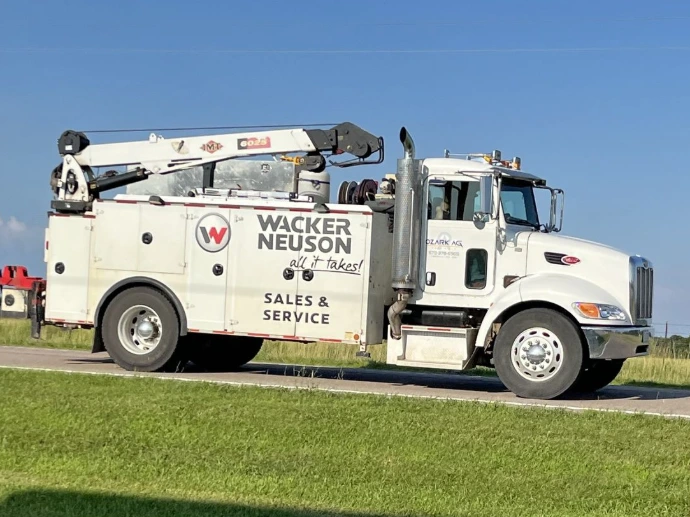 service truck with Wacker Neuson logo