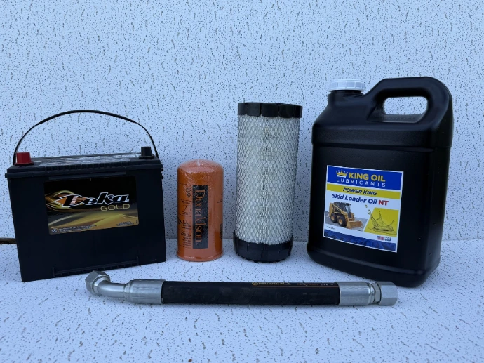 parts, filters, oil, hydraulic hose
